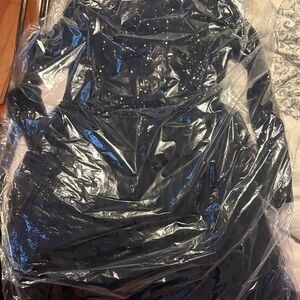 Mac Duggal Black Long Sleeve Dress